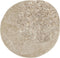 vidaXL - Vloerkleed - ISTAN - hoogpolig - glanzend - Ø - 100 - cm - beige