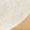 vidaXL - Vloerkleed - ISTAN - hoogpolig - glanzend - Ø - 100 - cm - crèmekleurig