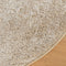 vidaXL - Vloerkleed - ISTAN - hoogpolig - glanzend - Ø - 100 - cm - beige