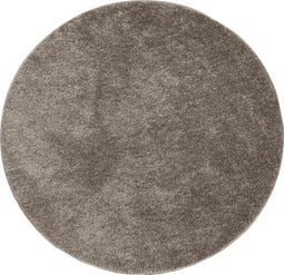 vidaXL - Vloerkleed - ISTAN - hoogpolig - glanzend - Ø - 160 - cm - grijs