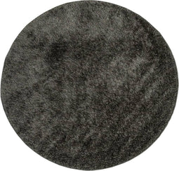 vidaXL - Vloerkleed - ISTAN - hoogpolig - glanzend - Ø - 160 - cm - antracietkleurig