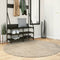 vidaXL - Vloerkleed - ISTAN - hoogpolig - glanzend - Ø - 160 - cm - beige