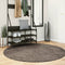 vidaXL - Vloerkleed - ISTAN - hoogpolig - glanzend - Ø - 160 - cm - grijs