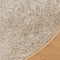 vidaXL - Vloerkleed - ISTAN - hoogpolig - glanzend - Ø - 160 - cm - beige