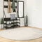 vidaXL - Vloerkleed - ISTAN - hoogpolig - glanzend - Ø - 200 - cm - crèmekleurig