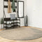 vidaXL - Vloerkleed - ISTAN - hoogpolig - glanzend - Ø - 200 - cm - beige