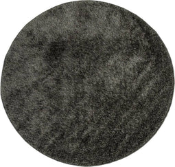 vidaXL - Vloerkleed - ISTAN - hoogpolig - glanzend - Ø - 80 - cm - antracietkleurig