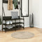 vidaXL - Vloerkleed - ISTAN - hoogpolig - glanzend - Ø - 80 - cm - beige