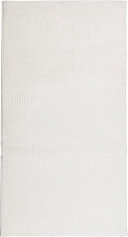 vidaXL - Vloerkleed - IZA - laagpolig - Scandinavisch - 80x150 - cm - crèmekleurig