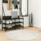 vidaXL - Vloerkleed - IZA - laagpolig - Scandinavisch - Ø - 120 - cm - crèmekleurig