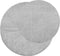 vidaXL - Vloerkleed - IZA - laagpolig - Scandinavisch - Ø - 80 - cm - grijs