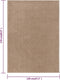 vidaXL - Vloerkleed - kortpolig - 120x170 - cm - bruin