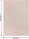 vidaXL - Vloerkleed - kortpolig - 120x170 - cm - donkerbeige