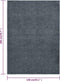 vidaXL - Vloerkleed - kortpolig - 140x200 - cm - antracietkleurig