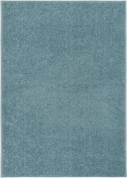 vidaXL - Vloerkleed - kortpolig - 140x200 - cm - blauw