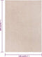 vidaXL - Vloerkleed - kortpolig - 140x200 - cm - donkerbeige