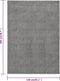 vidaXL - Vloerkleed - kortpolig - 140x200 - cm - grijs