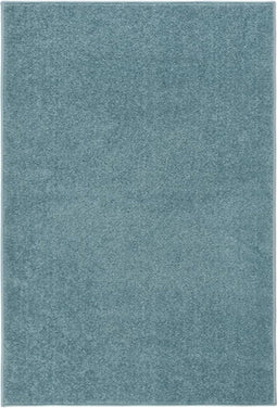 vidaXL - Vloerkleed - kortpolig - 160x230 - cm - blauw