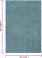 vidaXL - Vloerkleed - kortpolig - 160x230 - cm - blauw