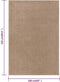 vidaXL - Vloerkleed - kortpolig - 160x230 - cm - bruin
