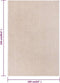 vidaXL - Vloerkleed - kortpolig - 160x230 - cm - donkerbeige