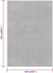 vidaXL - Vloerkleed - kortpolig - 160x230 - cm - lichtgrijs