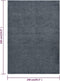 vidaXL - Vloerkleed - kortpolig - 240x340 - cm - antracietkleurig