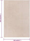 vidaXL - Vloerkleed - kortpolig - 240x340 - cm - donkerbeige
