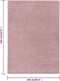 vidaXL - Vloerkleed - kortpolig - 240x340 - cm - roze