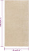vidaXL - Vloerkleed - kortpolig - 80x150 - cm - beige