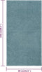 vidaXL - Vloerkleed - kortpolig - 80x150 - cm - blauw