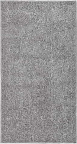vidaXL - Vloerkleed - kortpolig - 80x150 - cm - grijs