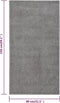 vidaXL - Vloerkleed - kortpolig - 80x150 - cm - grijs