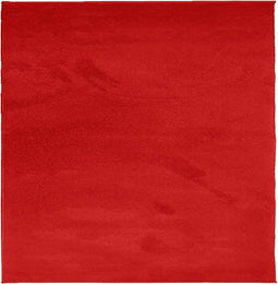 vidaXL - Vloerkleed - OVIEDO - laagpolig - 120x120 - cm - rood