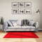 vidaXL - Vloerkleed - OVIEDO - laagpolig - 120x120 - cm - rood