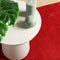 vidaXL - Vloerkleed - OVIEDO - laagpolig - 120x120 - cm - rood