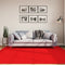 vidaXL - Vloerkleed - OVIEDO - laagpolig - 200x200 - cm - rood