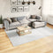 vidaXL - Vloerkleed - OVIEDO - laagpolig - 200x280 - cm - grijs