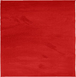 vidaXL - Vloerkleed - OVIEDO - laagpolig - 240x240 - cm - rood