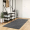vidaXL - Vloerkleed - OVIEDO - laagpolig - 80x200 - cm - antracietkleurig