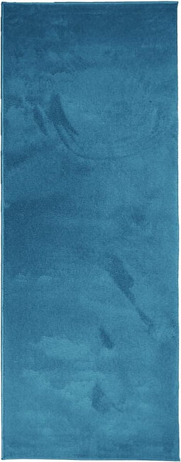 vidaXL - Vloerkleed - OVIEDO - laagpolig - 80x200 - cm - turquoise