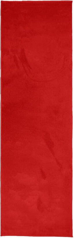 vidaXL - Vloerkleed - OVIEDO - laagpolig - 80x250 - cm - rood
