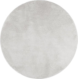 vidaXL - Vloerkleed - OVIEDO - laagpolig - Ø - 100 - cm - grijs