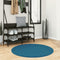 vidaXL - Vloerkleed - OVIEDO - laagpolig - Ø - 100 - cm - turquoise
