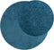 vidaXL - Vloerkleed - OVIEDO - laagpolig - Ø - 100 - cm - turquoise