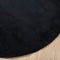 vidaXL - Vloerkleed - OVIEDO - laagpolig - Ø - 100 - cm - zwart
