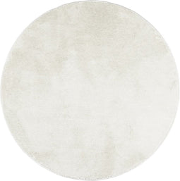 vidaXL - Vloerkleed - OVIEDO - laagpolig - Ø - 120 - cm - crèmekleurig