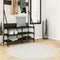 vidaXL - Vloerkleed - OVIEDO - laagpolig - Ø - 120 - cm - crèmekleurig