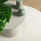 vidaXL - Vloerkleed - OVIEDO - laagpolig - Ø - 120 - cm - crèmekleurig