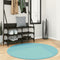 vidaXL - Vloerkleed - OVIEDO - laagpolig - Ø - 120 - cm - groen